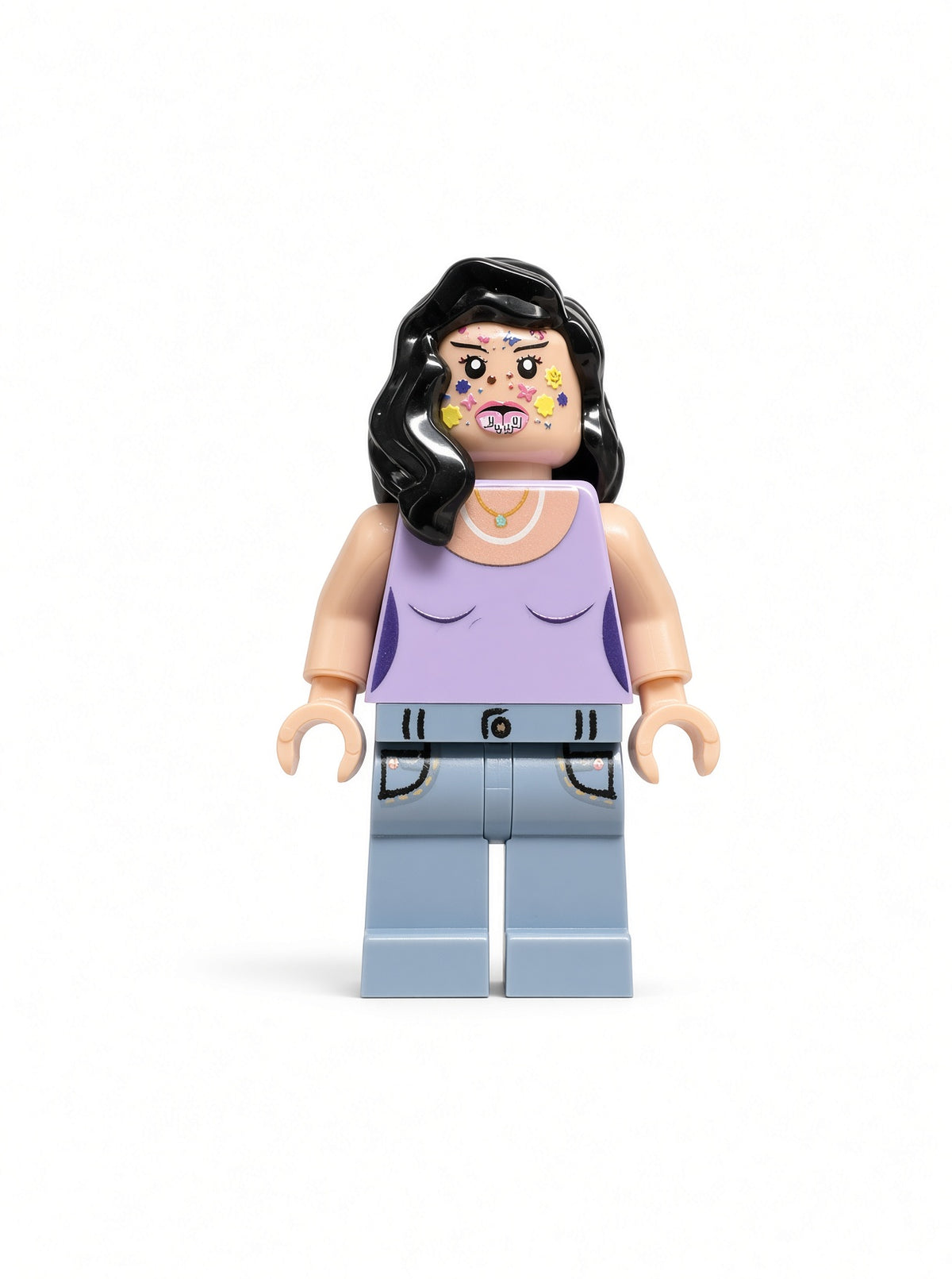 Olivia Rodrigo, sour, custom lego figure